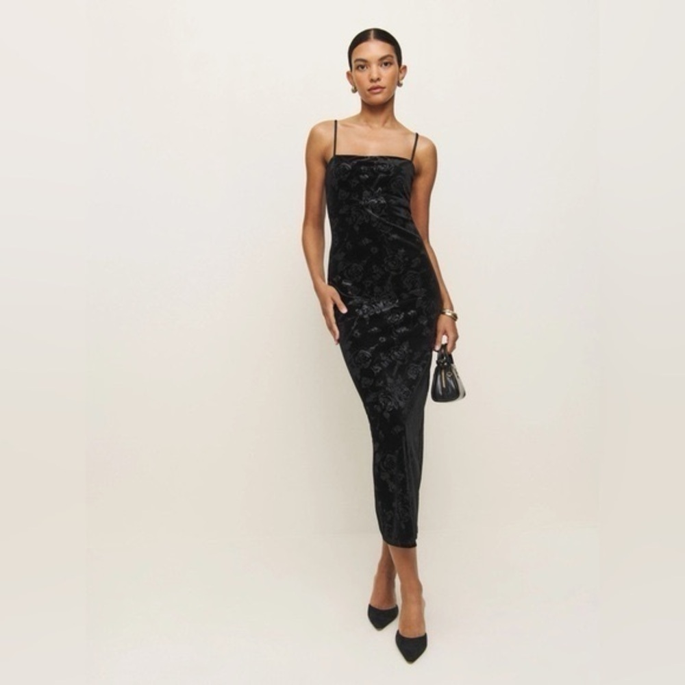 Reformation Elise Velvet Maxi Dress, NWT